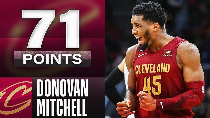 The awe of Donovan Mitchell's 71