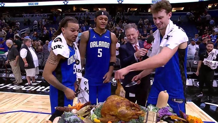A player spit out turkey and it wasn't the weirdest thing to happen on an NBA court on Wednesday