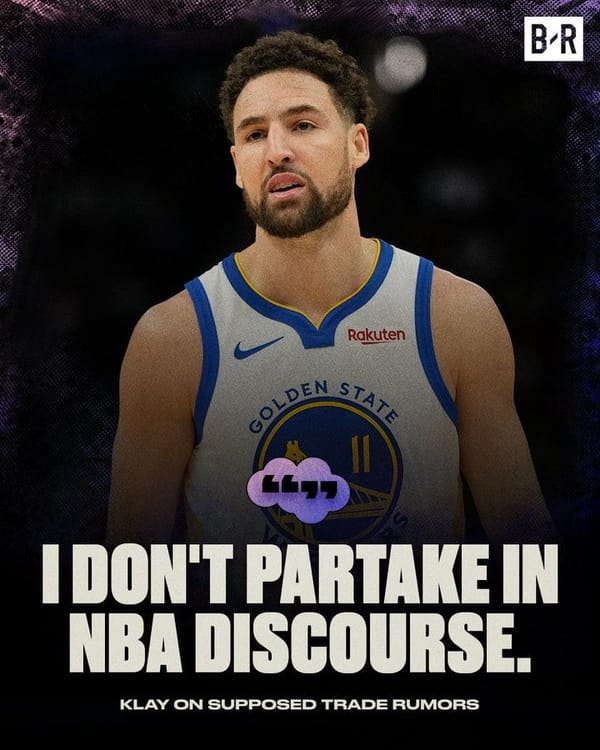Against Klay Thompson's wishes, let us partake in NBA discourse